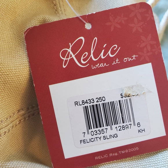 NWT Relic Tan Felicity Slung  Backpack with Rope Braided Straps - Picture 5 of 10